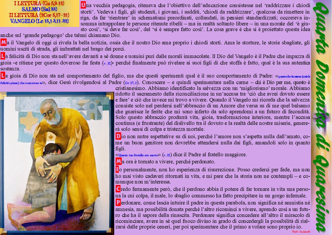 Quarta Domenica Di Quaresima Anno C IV Domenica di Quaresima - Laetare (Anno C) (27 marzo 2022) - AGESCI